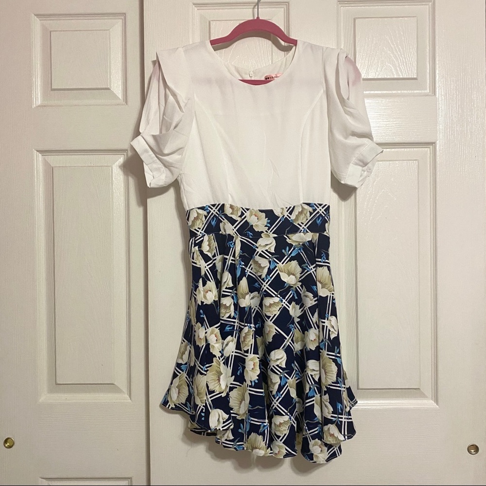 Faux Two Piece Business Casual Dress